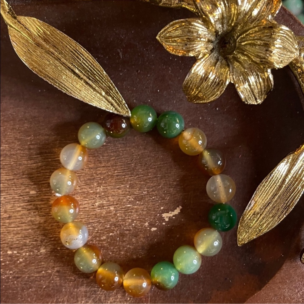 💎PEACOCK AGATE STONE IN 10MM